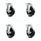 Service Caster Avantco FF300 FF400 FF500 FF518 Frymaster Dean Floor Fryer Caster Replace Set AVA-SCC-20S514-POS-TLB-4 - alternate 1